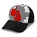 hyg03j4 Gorra de béisbol Vaquera Hombres Mujeres Sombreros de Golf Gorra Ajustable Guantes de Boxeo Rojos Gorra de béisbol