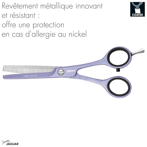 Ciseaux de modelage JAGUAR PASTELL PLUS 40 dents effilées 5.5 pouces Lavande