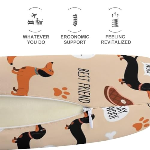 Almohada de espuma viscoelástica para viaje cuello U miniatura 4