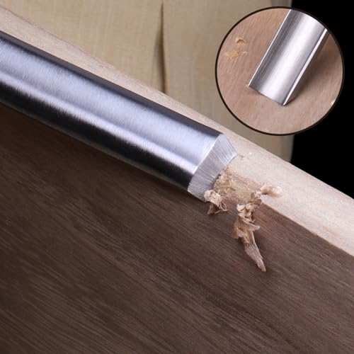 LWCUSNJ 1"(25mm) Wood Chisel for Woodworking,Semicircle Edge CR-V Steel DIY Woodworking Handle Carpentry Gouge Tools - Image 3