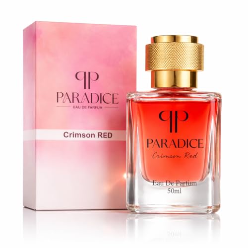 Image of Paradice Crimson Red Perfume 50 ml, Unisex Eau de Parfum, Bold Fragrance