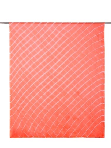 Image of DUPATTA BAZAAR Women's Leharia Dupatta with Pom Pom Lace