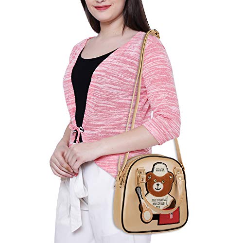 Image of SHAMRIZ Women's Fashionable Sling Bag - Lightweight, Durable, and Stylish Shoulder Bag for Everyday Use - Perfect for Travel, Shopping, and Casual Outings, Fits All Essentials (Beige)