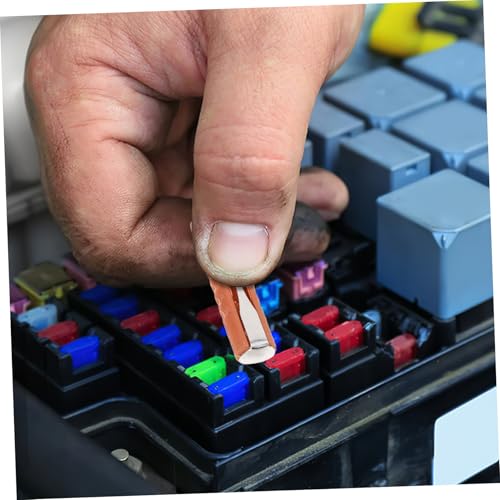 Holibanna 200pcs Fusibles de Repuesto Automotriz Capacidad Ligero y Portátil para Sistemas Eléctricos de Autos, Camiones, RV y Botes miniatura 7