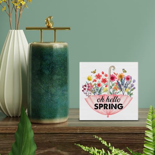 Country-Oh-Hello-Spring-Wood-Sign-Floral-Spring-Home-Decor-Indoor-for-Desk-Shelf-Table-5-X-5-Inches Country Oh Hello Spring Wood Sign Floral Spring Home Decor Indoor for Desk Shelf Table 5 X 5 Inches