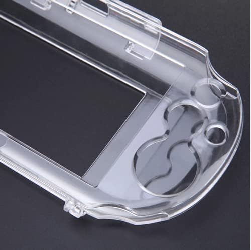 Transparent Hard Crystal Protective Shell Skin Case Cover for Sony PlayStation PS Vita 2000 PSV 2000 Console (Clear Black)