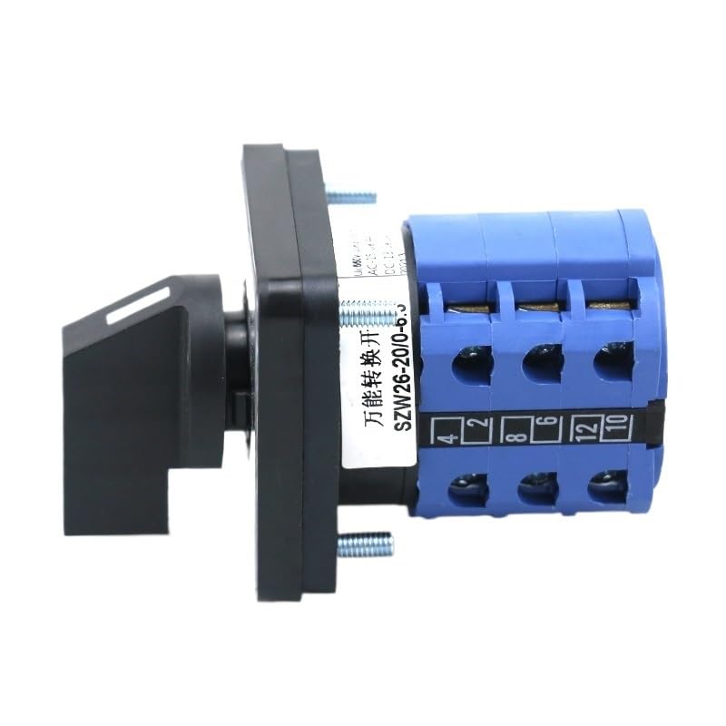 SZW26/LW26-20 20A 12 Terminals 3 Poles 2 Positions 48X48 mm Panel SZW26/LW26  -20/ SZW26/LW26-20/0-6.3 20A 3 Phase 12 Screws 7 Position 48x48mm Panel