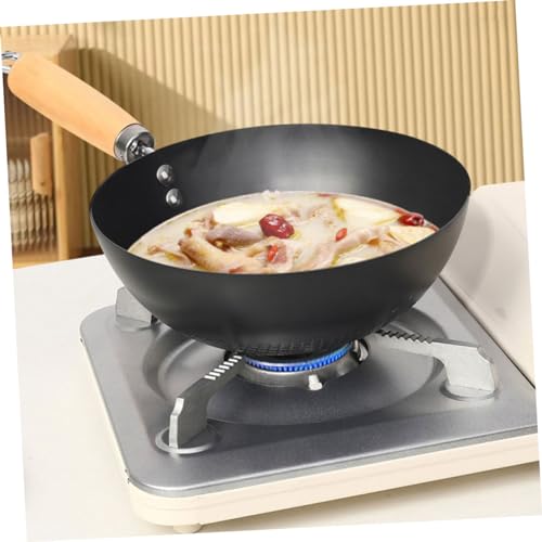 Mini Wok de Fondo Plano en Hierro para Cocinas de Inducción miniatura 3