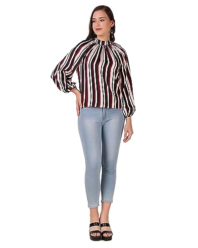 Image of BoheeWohee Women's Full Sleeves Casual Satin Top
