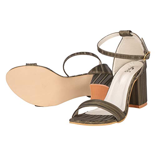 Image of Misto Women's and Girl's Formal Casual Suede Leather Block Heel Sandal