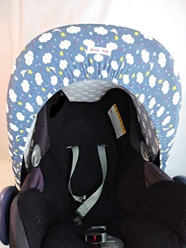 Capote universelle Maxi-Cosi de MOON-BEBE : habillage bleu élégant et confort pour cosy bébé - 3