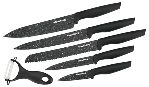 ENSEMBLE DE 5 COUTEAUX DE CUISINE EN MARBRE AVEC DUNSCHILLER KB-7613