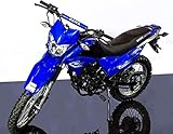 250cc Hawk Enduro RPS 5 Speed Manual Clutch Dual Sports Motorcycle Street Bike for Youth and Adult (Blue)