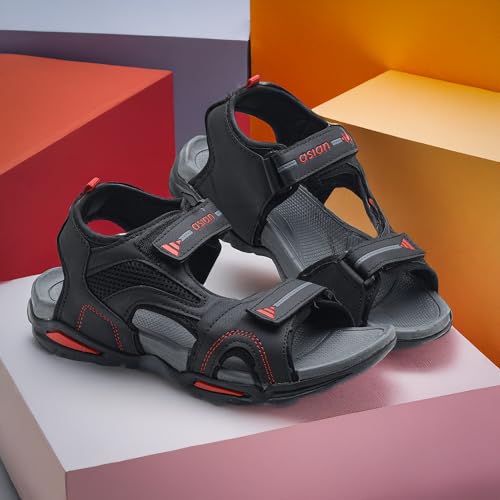 Image of ASIAN Vistara-47 Men's Sandals with Adjustable Straps, Cushioned Footbed & Anti-Skid Sole | Stylish Outdoor Sandals | Lightweight, Ideal for Travel & Beach
