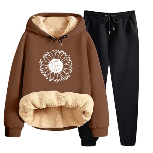 Chandal de jogging para mujer en tejido de forro polar de alta densidad y acabado liso elegante
