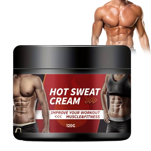 Crema Per Addominali - Crema Calda Sudore Gel Brucia Grassi per Bruciare il Grasso Velocemente, Fat Burning Cream per un Addome Piatto e Muscoli Tonici