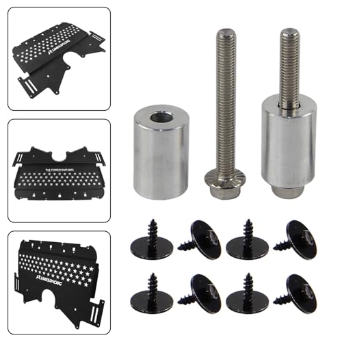 Image of Oil Cooler Skid Plate Compatible with BMW G80 G82 M3 M4 G87 M2 2021-2024 Aluminum Black