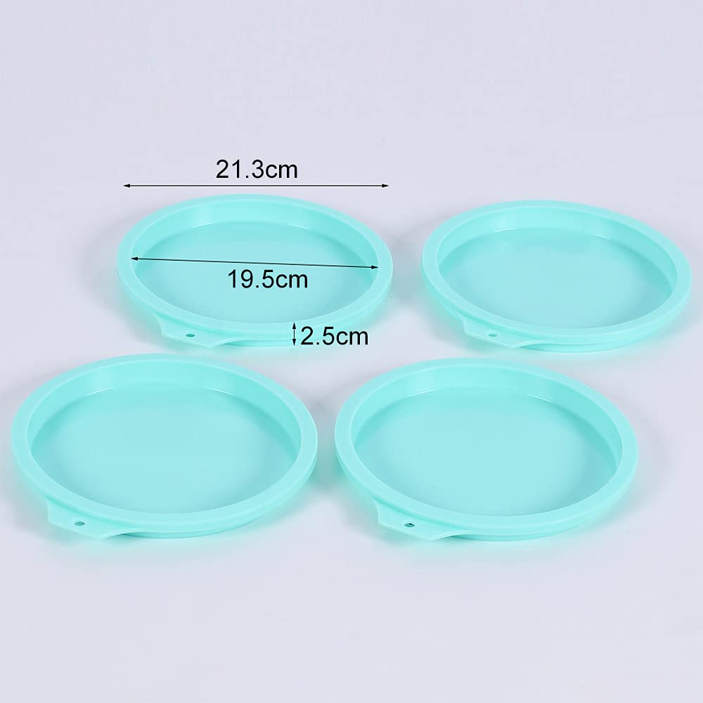 Tortiera In Silicone Tortiera Rotonda 4 Pezzi Stampi Per Torta Rotonda In Silicone Tortiera Per Torte In Silicone Teglia Per Torte 6 Pollici 4 Pollici Padella Antiaderente Multicolore