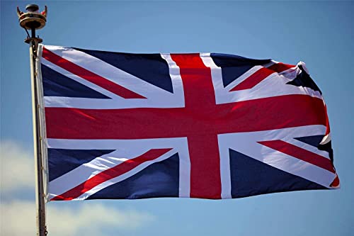 Large 8ft x 5FT Union Jack Flag, Brass Eyelets Double Stitched - Image 4