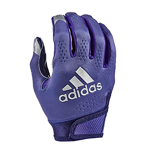 adidas Adizero 11 Turbo Adult Football Receiver Glove, Purple, 2X-Large