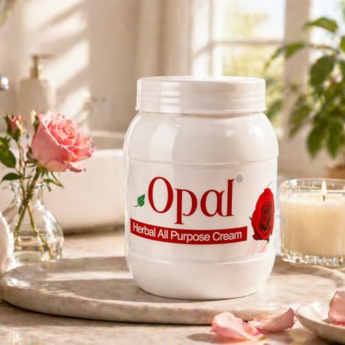 Image of OPAL Rose Herbal All Purpose Cream for Deep Nourishing & Refreshing Moisturizing Cream - Hydrating & Revitalizing Skin Care All Skin Types - 800gm