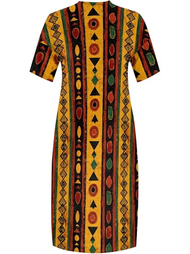 Image of PinkPatty Women's Oversize V Neck Short Sleeve Maxi Dress with Pockets