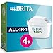 Produktbild BRITA MAXTRA PRO All-in-1 Pack 4 Wasserfilterkartusche - Original Ersatz für BRITA Karaffen für reines Geschmackswasser aus dem Wasserhahn gefiltertes Wasser - filtert Mikroverunreinigungen wie PFAS,