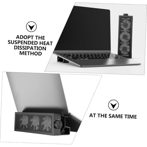 Base refrigerada para laptop con iluminación RGB, disipación de calor y diseño ergonómico elevado para juegos y trabajo, construcción duradera para mayor comodidad miniatura 3