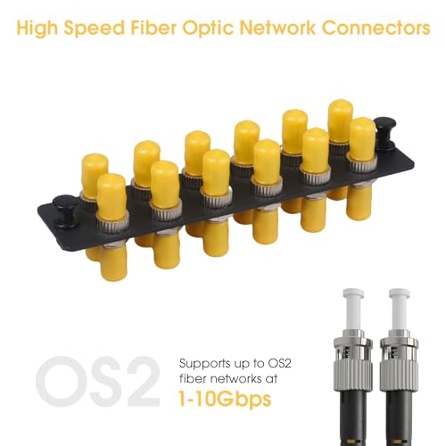 Panneau de brassage en fibre coupleur ST-Y-12 tiroir optique 1x12 lot de 2 réseau - 5