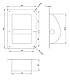 Adam Hall Hardware 3402 Schalengriff Stahl schwarz (Packung mit 4)
