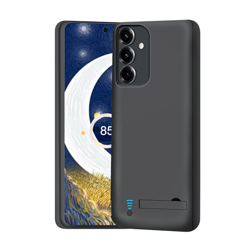 BAHOND Upgraded Battery Case for Samsung Galaxy S24, 5000mAh Rechargeable Extended Battery Charging Charger Case, Add 100% Extra Juice, Not Compatible with S24+ or S24 Ultra (6.2 inch) Black