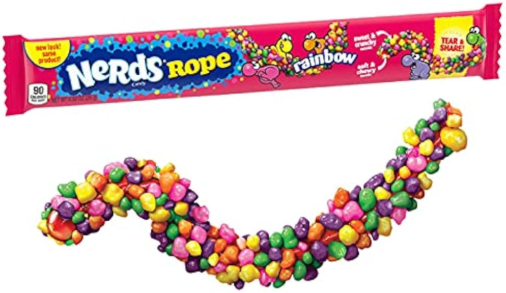Amazon | ナーズ ロープ グミ レインボー 10本 NeRds ASMR グミキャンディ | ナーズ | グミ 通販