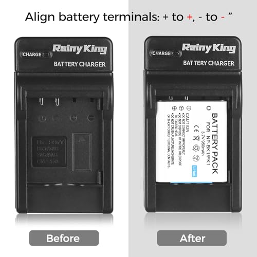 NP-BK1 NPBK1 Battery Charger for Sony Cyber-Shot DSC-S750, DSC-S780, DSC-S950, DSC-S950B, DSC-S950P, DSC-S980, DSC-W180, DSC-W190(Not Compatible with NP-BG1, NP-FG1 or NP-BN1 Batteries.)