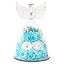 Light Blue Roses, Austin, Baby's Breath, Hydrangeas