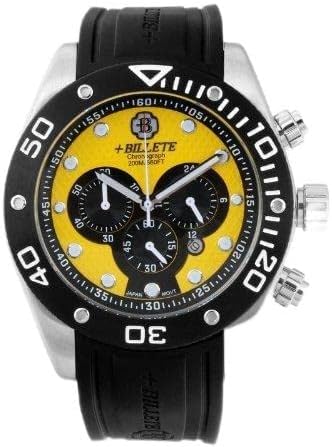 Bilette Japan Mens Sports Chronograph Stainless Steel Watch - BL1004-SBYB