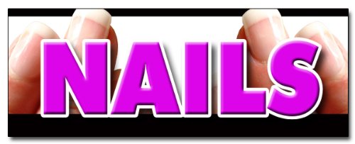 24  Nails Decal Sticker Nail Salon Manicure spa