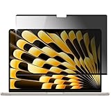 YMYWorld 覗き見防止 フィルター Macbook Air 13.6 インチ 2025 M4 M3 M2 マグネット式 プライバシーフィルター 反り防止タイプ 液晶 保護フィルム ブルーライトカット 反射防止 着脱式 のぞき見防止 フィルム アンチグレア