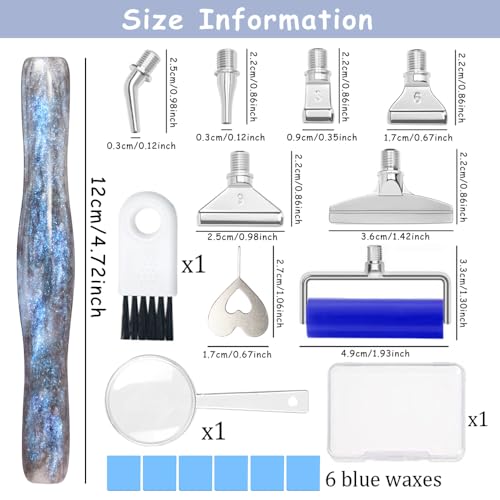 Image of Praise V Do Diamond Painting Art Drill Pen Kit with Screw Stainless Steel Rose Metal Tip Nibs Placers Roller Tool Accessories, Ergonomic Diamond Art Pen for 5D Diamond Paint Bead Dot Grey