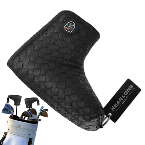 Housse de pilote de golf, housse de putter de golf - Putter Cover Mallet Golf Putter Couvre-chef | Accessoires magnétiques de golf de couvre-chef de Putter de cuir d'unité centrale pour le terrain de