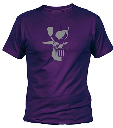 Camisetas EGB Camiseta Mazinger Z Adulto/niño ochenteras 80´s Retro (Morado, 7-8 años)
