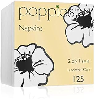 We Can Source It Ltd - White 2-Ply Luncheon Paper Napkins - 33cm Square Paper Party Napkins - for Bars, Restaurants, Café, Home - Disposable, Recyclable, Biodegradable - 2000 Pack