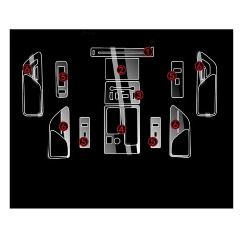 Protection intérieure TPU Lincoln Aviator revêtement haut de gamme pour console de luxe
