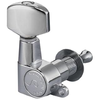 Schaller 10040220 Mécaniques de guitare 6 in-line Nickel/Chrome - Les Beatles, Paul McCartney, John Lennon, RIngo Starr, George Harrison