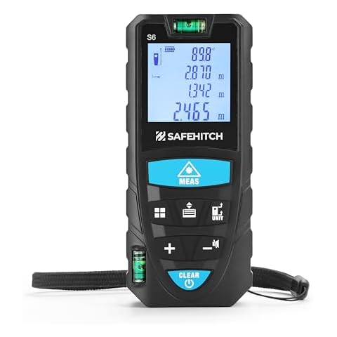 SAFEHITCH 50m Laser Distance Meter with Levels Cover
