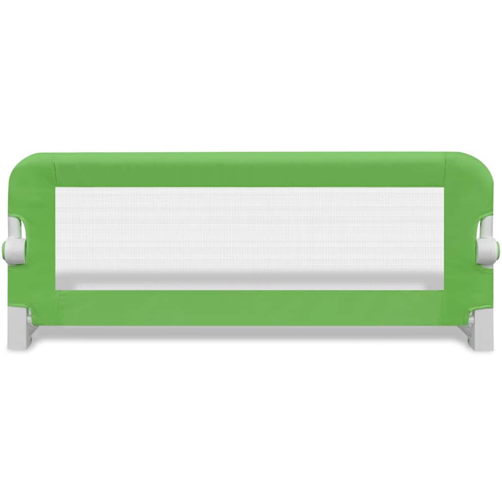 Barrera protectora para cama infantil plegable, 2 unidades, color verde, 102 x 42 cm, con acolchado, rejilla lateral para cuna, extensión de cama infantil, protección para cama infantil