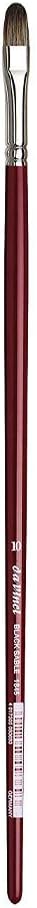 da Vinci 1845-10 Oil & Acrylic Series 1845 Oil Paint Brush, Filbert Russian Black Sable, Size 10