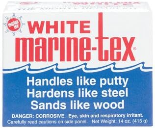 Marine-Tex RM306K Epoxy Putty, 14 oz., White,