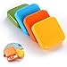 4 Pezzi Portapillole Facile da Trasportare, Mini Portapillole in Plastic, Porta Pillole da Tasca Borsa Viaggio Contenitore, Portapillole Piccolo con 2 Scomparti, per Pastiglie e Medicine