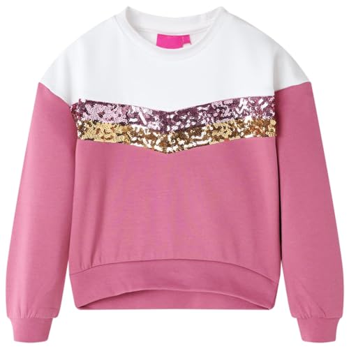 Sweat enfant rose framboise en coton à paillettes pour tout-petit de 18 à 24 mois