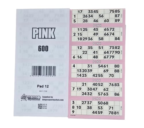 Bingosupermarket Bin5517 Rosa Bingo-Lose, 600 Block
